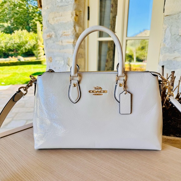 Coach White Leather Handbag - Picture 1 of 12